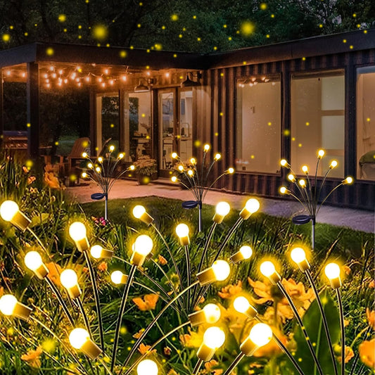 Luces solares LED para jardín de luciérnagas